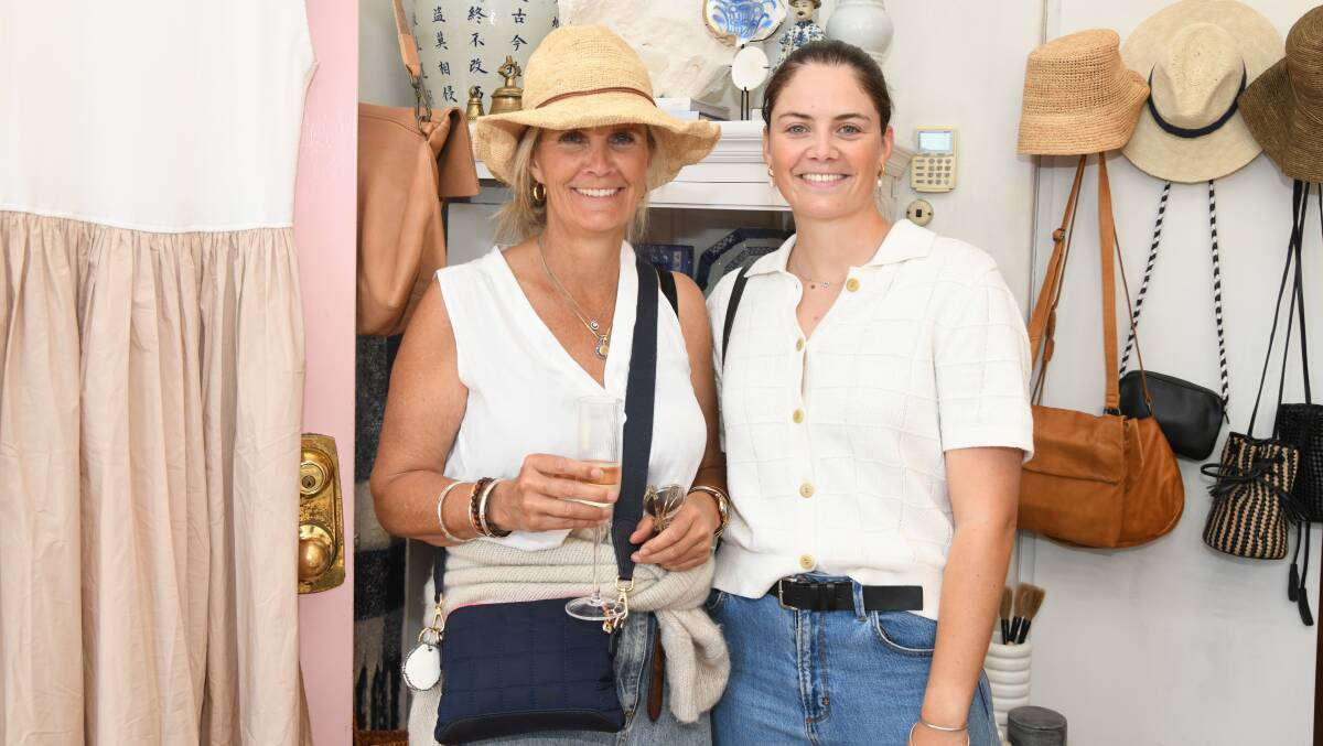 Trine and Emma McDonald enjoying Sip and Shop at The White Place last Saturday. Picture is by Jude Keogh