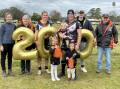 Aaron Earsman celebrated his 200th game for the Tigers with his family last weekend. Photo Narelle Hughes.