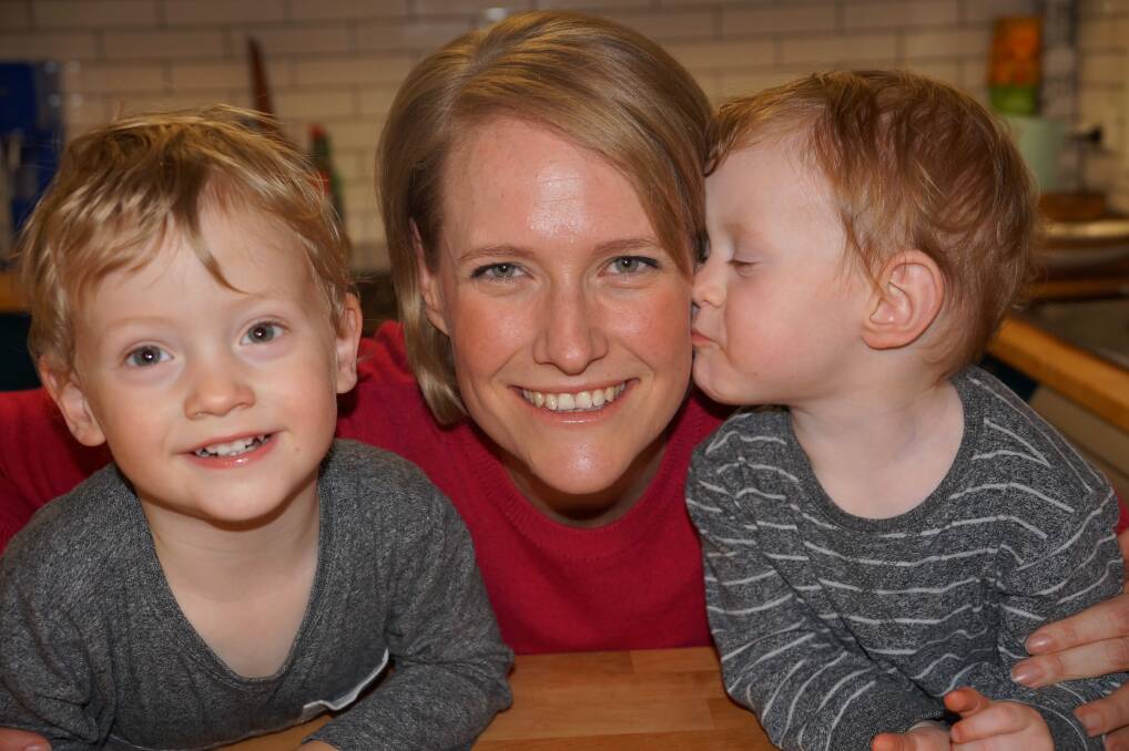 Danielle Kinsela, with twins Banjo and Archie, is just one of the thousands of parents who have used Ronald McDonald House. File photo.